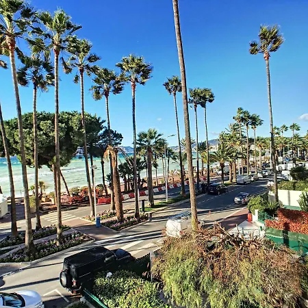 Beau 3 Pieces Croisette Vue Mer, Face A La Plage, Proche Palais Et Martinez Cannes
